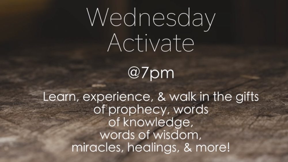 Wednesday Activate (6): ONE Spirit ONE Body